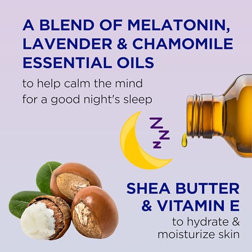 Dr Teal's Sleep Body Lotion, 24-Hour Moisture, with Melatonin, Lavender & Chamomile Essential Oils & Body Wash with Pure Epsom Salt, Soothe & Sleep with Lavender, 24 fl oz (Pack of 2)