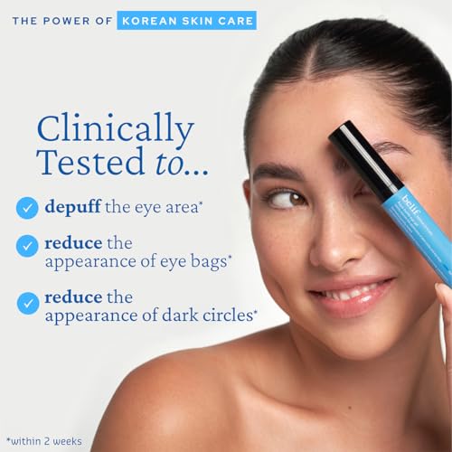 belif Aqua Bomb Eye Gel Duo - Cooling & Firming Eye Gel with Niacinamide, Caffeine, and Retinol for Instant De-puffing, Visible Firming, and Anti-Aging Eye Care