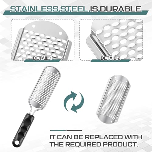 14 Pack Silver Foot File Pedicure Tool Set - Rustproof Callus Remover