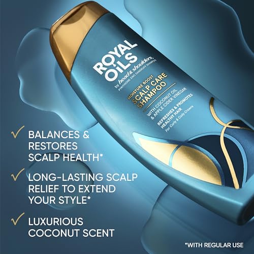 Head & Shoulders Royal Oils Anti-Dandruff Shampoo and Conditioner Twin Pack, 1% Pyrithione Zinc, Curly Hair, Coily Hair, Scalp Relief, Moisture Renewal, 31.4 fl oz Each