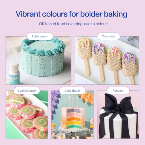 Colour Mill Oil Blend Food Coloring Kickstarter Pack - 12 Vibrant Colors, 20ml Each