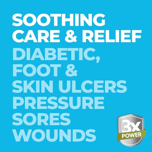 Terrasil Foot Ulcer & Sore Relief Cream - 3oz Pack of 1 for Sensitive Skin