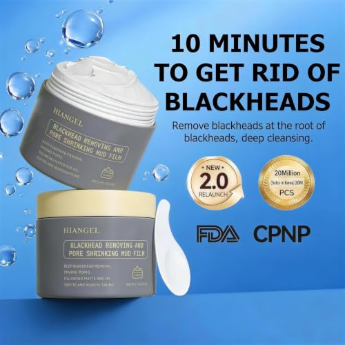Blackhead Remover & Pore Minimizer Clay Mask 3.53 oz - Non-Drying, Hydrating Skin Care