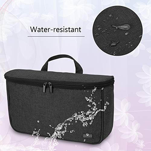 Teamoy Travel Storage Bag Compatible with Dyson Airwrap Styler, Portable Travel Organizer for Airwrap Styler and Accessories, Top-Opened, Black