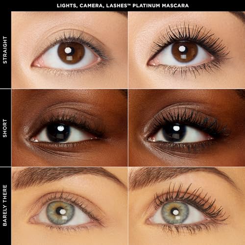 tarte lights, camera, lashes platinum volumizing mascara ? Black Tinted Peptide Lash Serum mascara for Volume & Length, Smudge-Proof, Flake-Free, Vegan & Cruelty Free