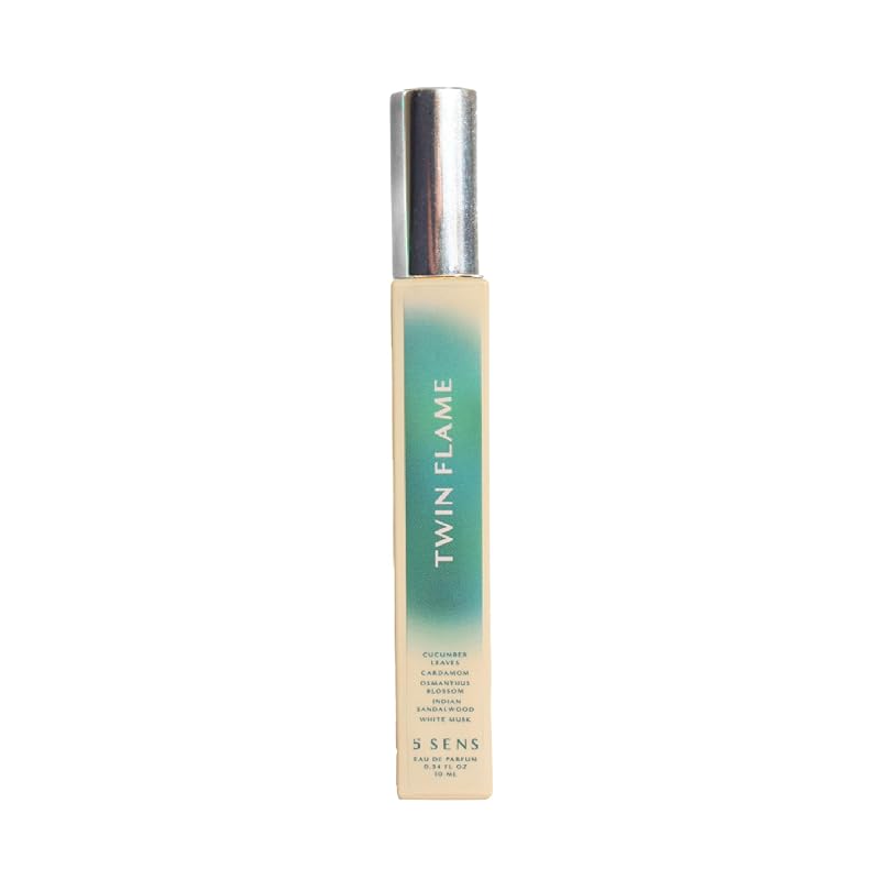 Twin Flame Eau de Parfum Travel Spray 10 mL - Clean, Woody Cucumber Cardamom