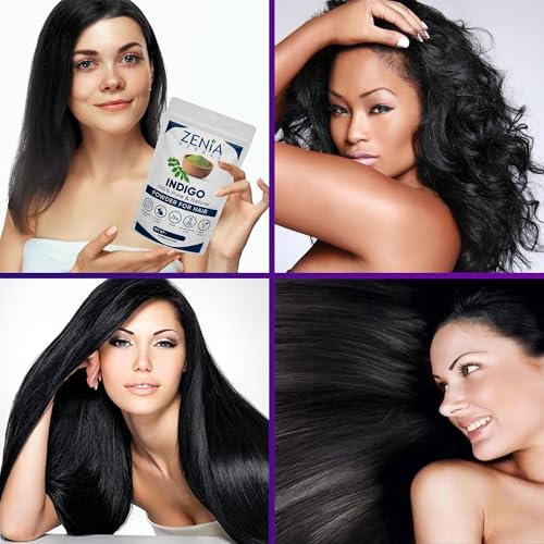 Zenia Indigo Powder 908g Natural Hair & Beard Dye Color - 2lbs - Pure & No Preservatives