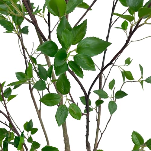 7FT Artificial Citrus Tree - Minimalist Faux Tree with Lifelike Leaves