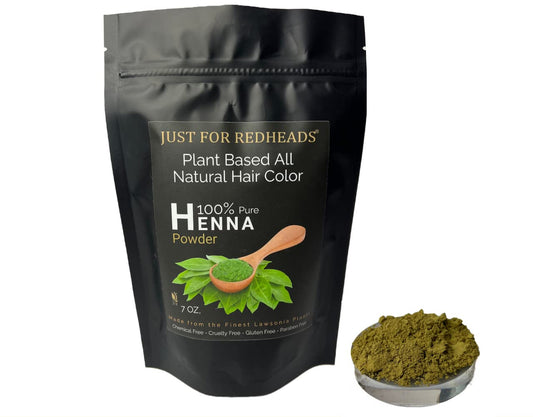 Just for Redheads Henna Hair Color for Redheads - 100% Dried Pulverized Leaves from Pure Lawsonia Plants (Strawberry Blonde)