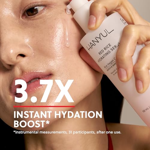 HANYUL Red Rice Hydrating Serum with Vegan Ceramide | Korean Skincare for Deep Hydration, Radiant Skin Glow, Firming & Barrier Support, Slow Aging 5.07 fl. oz.