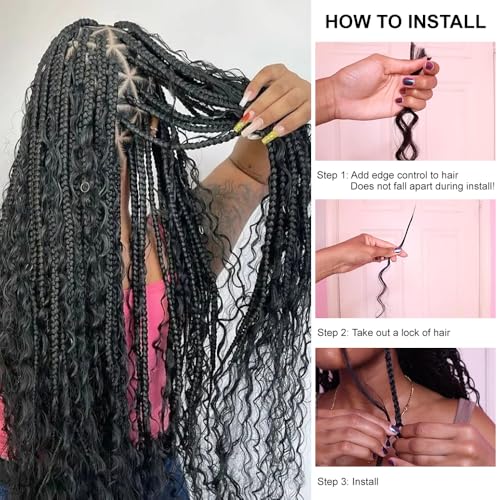 Human Braiding Hair for Boho Braids 16 Inch Natural Color - 100g Pack