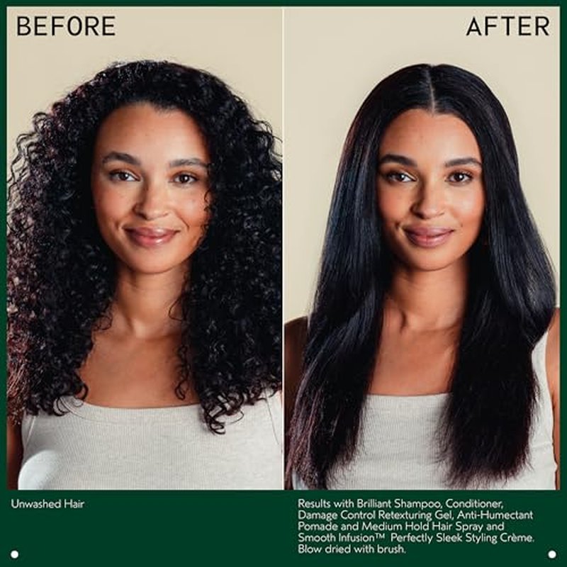 Aveda Brilliant Anti-Humectant Pomade | Helps Prevent Frizz & Flyaways | Protects Against Humidity | for Curly & Coily Hair Types |Castor Oil and Rice Bran | Jasmine, Rose, Clove Aroma| 2.5 Ounce