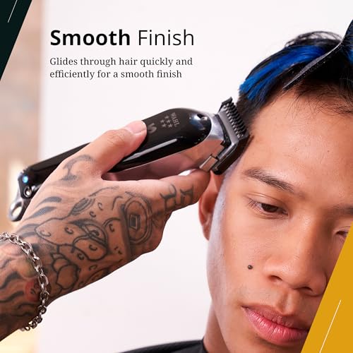 Professional Haircut Guide Set #1-#8 with Organizer - Durable Metal Clips