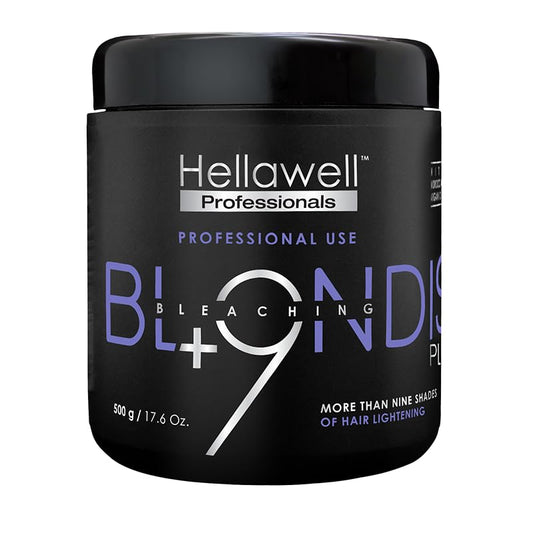 Hellawell Professionals BLONDISH PLEX + 9 | Hair Bleaching Powder | Plex Hair Bleach | Highlights | Hair Lightener | Plex | Lightens more than 9 Tones | 500gr | 17.6oz