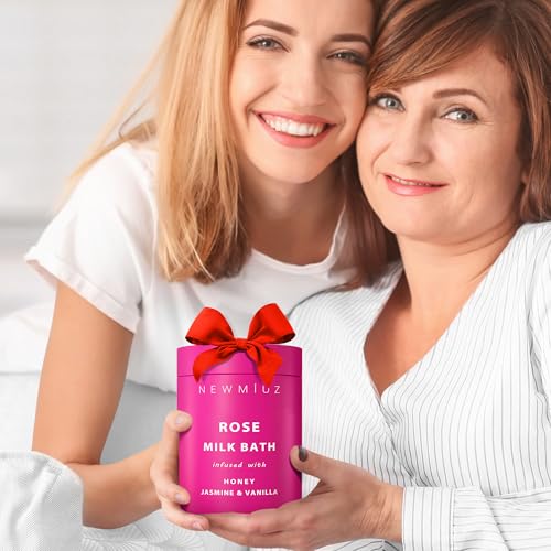 Calming Rose Coconut Milk Bath Soak – Moisturizing Spa Relaxation for Women