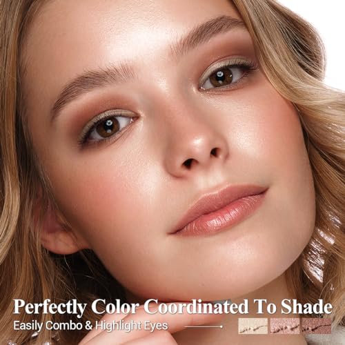 Neutral Cream Eye Shadow Eyeliner Makeup Sticks, Classic-A003 + A005