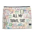 LyoGao Funny Travel Gifts for Women Makeup Bag, Travel Essentials Cosmetic Bag Toiletry Bags Gift for Travelers Girls Trip