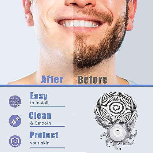Shaver Replacement Blades compatible with Skul Shaver Pitbull Gold PRO Shaver Replacement Blade,Shaver Replacement Heads for Pitbull Platinum Pro Shaver (3Set(12blades))