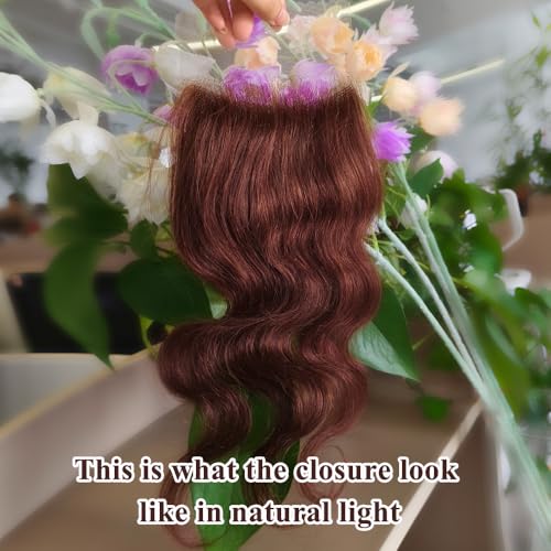 Brown Body Wave Closure 4x4 HD Lace Virgin Human Hair - 12 Inch - Allrun