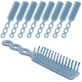 Bulk 100 Blue Hair Brushes for Detangling & Styling - Soft Bristles for Curly Wavy Hair
