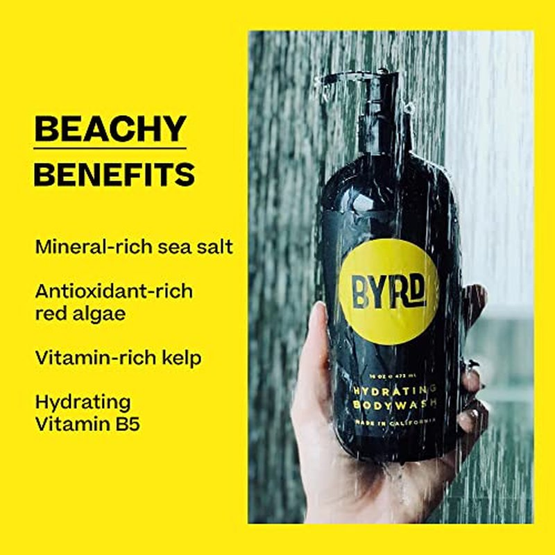 BYRD Hydrating Body Wash ? Daily Sulfate-Free Body Cleanser, with Green Tea and Aloe Vera, 16 Fl Oz