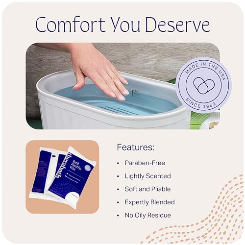 Therabath Paraffin Wax Refill 4lb for Hand & Body Thermotherapy, Moisturizing & Pain Relief