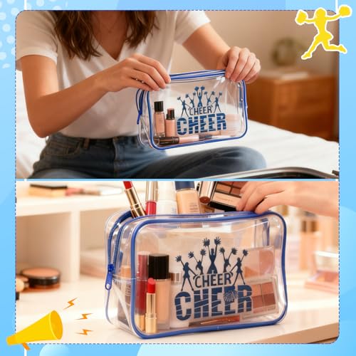 Blue Cheerleading Goodie Bags 20 Pcs Waterproof 7x5 Inch Party Gifts