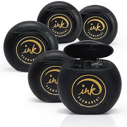 Black Brow Mapping Thread 5-Pack - Pre-Inked Skin Marker for Microblading