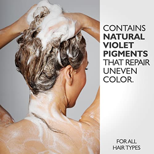 Purple Toning Shampoo with Shea Butter - 16.9 Fl Oz - Neutralizes Yellow & Brass Tones - Cruelty-Free Hair Care