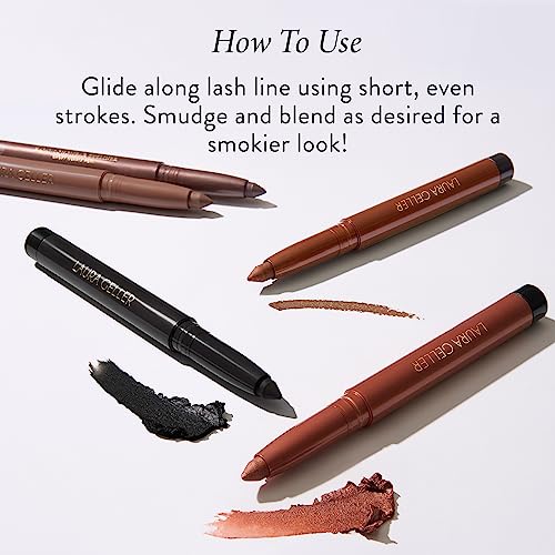 LAURA GELLER NEW YORK Kajal Longwear Kohl Eyeliner Pencil Duo, Midnight Blue + Deep Black