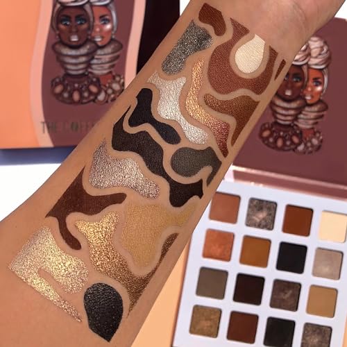Juvia's Place Coffee Shop Eyeshadow Palette - 16 Pigments for Eye Makeup