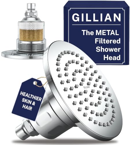HammerHead Metal Filtered Shower Head Chrome 2.5 GPM High Pressure Removes Chlorine