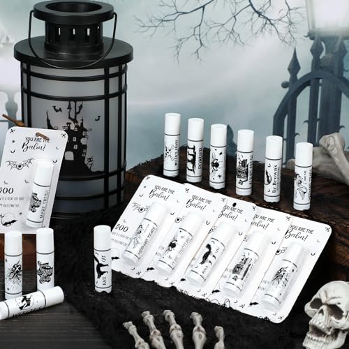 Halloween Lip Balm Set - Bat Design, 30 Pack Bulk Gifts for Parties - Variation: Bat / 30
