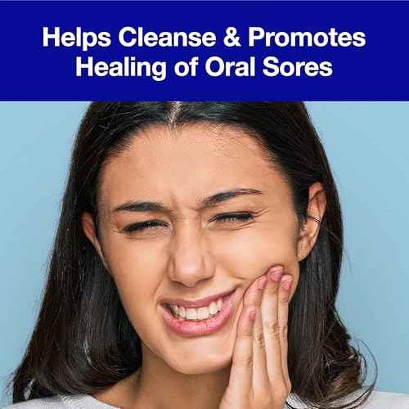 CloSYS Mouth Sore Mouthwash Cleanses and Heals Oral Sores and Canker Sores in Mouth Alcohol-Free Hydrogen Peroxide Mouthwash Non-Burning and Non-Irritating 16 oz