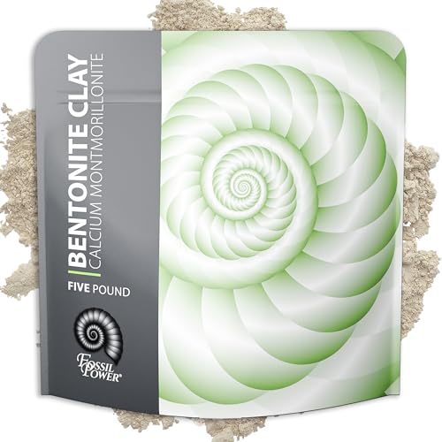 Calcium Bentonite Clay Powder 5 Lb ? Natural Heavy Metal Detox & Deep Pore Cleansing | Indian Healing | DIY Hair & Facial Mask Treatment for Sensitive Skin | Deo, Bath & Foot Soak