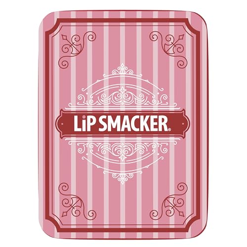 Lip Smacker Holiday Lip Balm Trio Tin ? Gingerbread Cookie, Sprinkle Cookie & Oatmeal Cookie, Festive Flavored Lip Balms, Moisturizing Holiday Gift Set