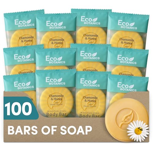 100 Count Travel Size Bar Soap - Moisturizing, Paraben-Free Guest Amenities