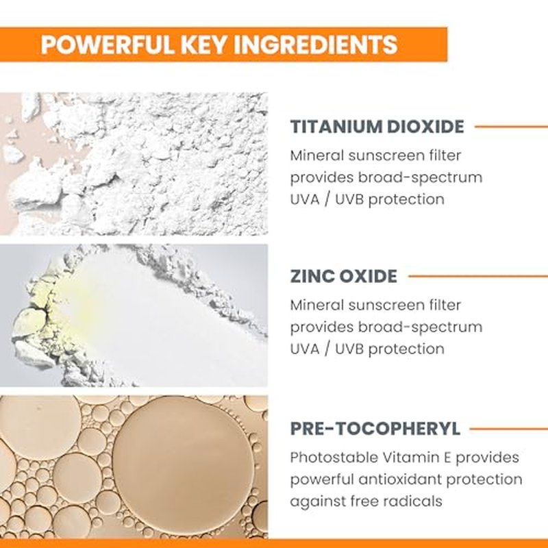 Av?ne High Protection Tinted Compact, Mineral Sunscreen, Tinted Sunscreen, Broad Spectrum SPF 50+, UVA/UVB Blue Light Protection, 100% Mineral, Water Resistant, Non-Greasy, Fragrance-Free