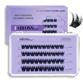 Fabloss Self Adhesive Eyelashes Clusters 40Pcs-Thick Volume Lashes Press On Lashes Self Adhesive Lashes Pre-Glued Lashes Clusters Kit No Remover No Residue 14-16MM