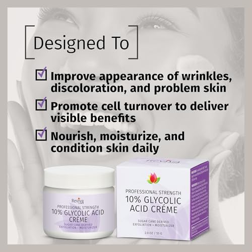 Glycolic Acid Face Cream - Exfoliating Moisturizer for Smooth Skin