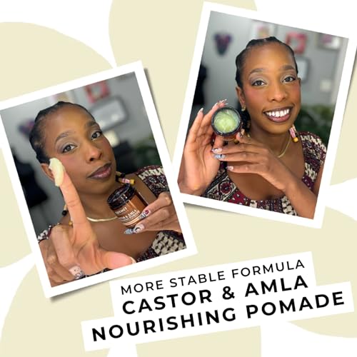 Qhemet Biologics Castor & Amla Nourishing Vegan Hair Pomade for 4C & Coarse Hair
