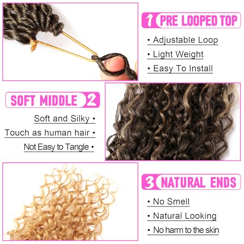 Goddess Boho Box Braids Crochet Hair - T27 / 14 Inch, 8 Packs for Black Women