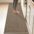 Kitchen Runner Rug 24x84 Taupe Non-Slip Floor Mat Absorbent Protects Floors