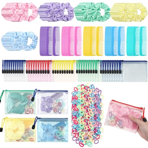 Christmas Gift Set for Volunteers - 50 Pack Holiday Gift Boxes with Scrunchies & Accessories