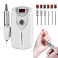 Electric Nail Drill Machine - Rechargeable 35000 RPM Nail File with Variations - Ee White