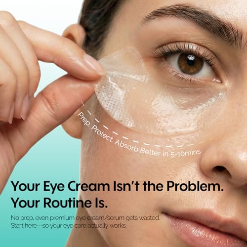 ZealSea Absorbmate Under Eye Patch - A Breakthrough Eye Cream & Serum Mate in Just 5?10 Mins to Boost Absorption, Instantly Prep Eye Area for Sensitivity Buffer ? Made to Pair with Eye Care, 18pairs