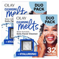 Olay Hyaluronic Acid Face Wash 32 Count Pack of 4 - Fragrance-Free Daily Gentle Cleanser for All Skin Types