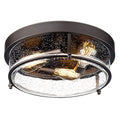 Emliviar 15 Inch Farmhouse Flush Mount Ceiling Light Fixture, Outdoor