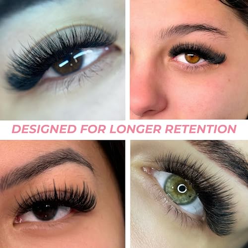 One V Salon Pro 14D Promade Loose Fans, 1000 Premade Extreme Mega Volume Lash Fans | D Curl | 0.05 mm | 8?15 mm Mixed Lengths | Thin Base, Hand-Crafted Eyelash Extensions(14D-0.05-D-Curl)