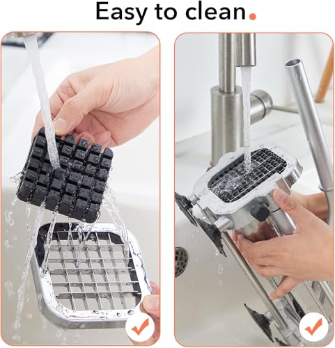 French Fry Cutter Manual with Interchangeable Blades - 1/2, 3/8 & 1/4 Inch